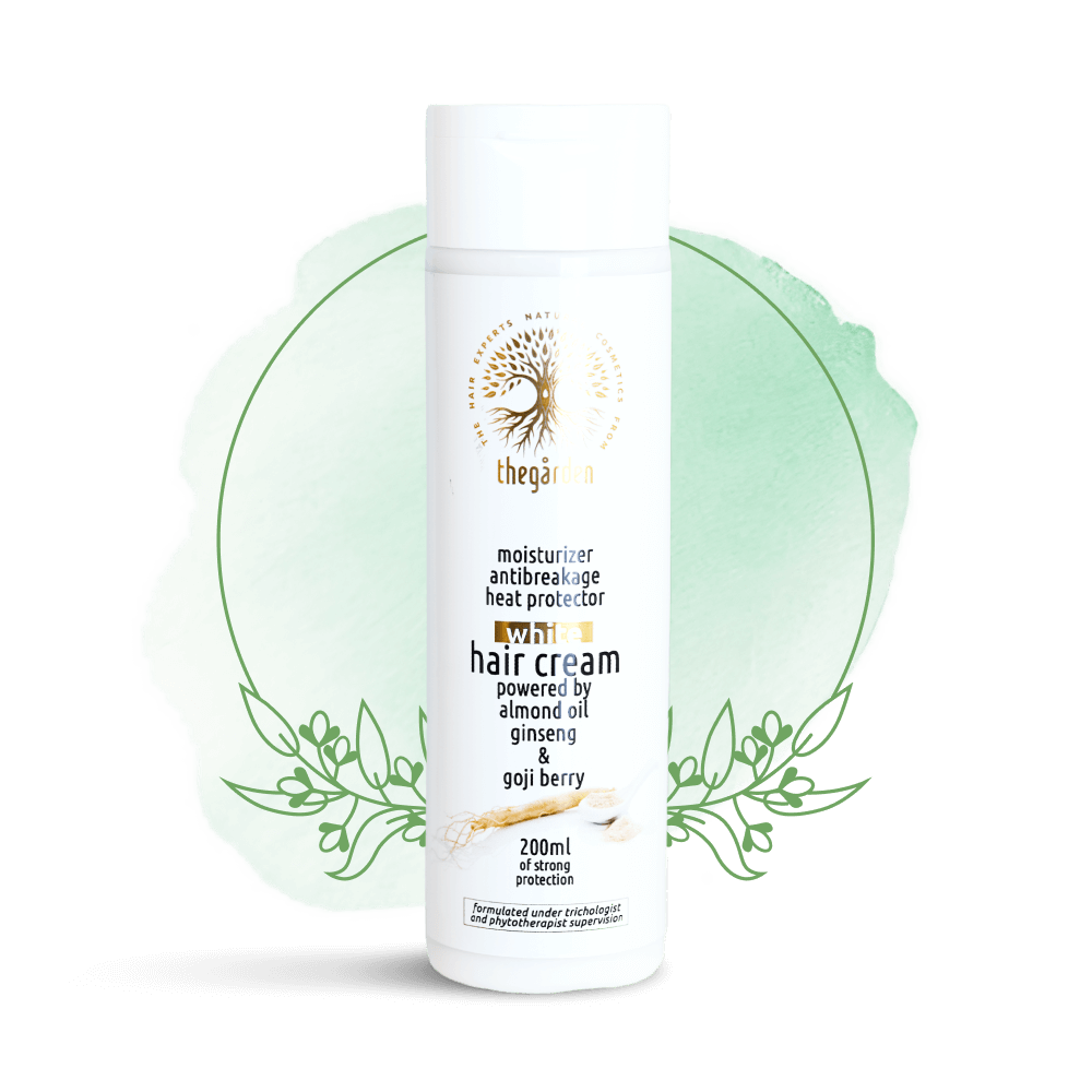 WHITE HAIR CREAM s tepelnou ochranou